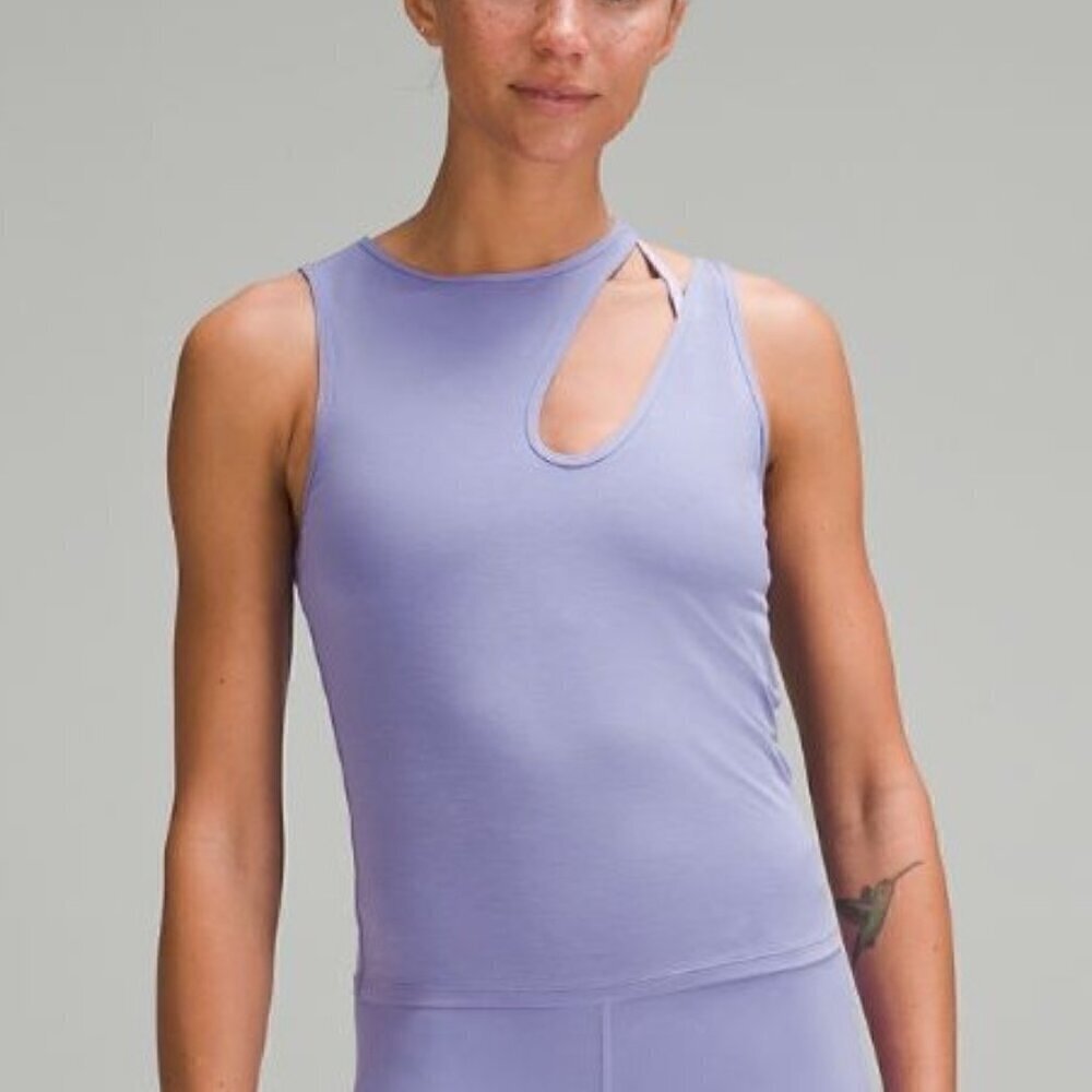 NWT Lululemon Shoulder Cut-out Yoga Tank - 12 Dark Lavender